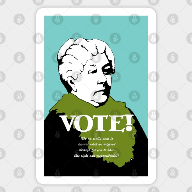 Vote! Elizabeth Cady Stanton Sticker by candhdesigns